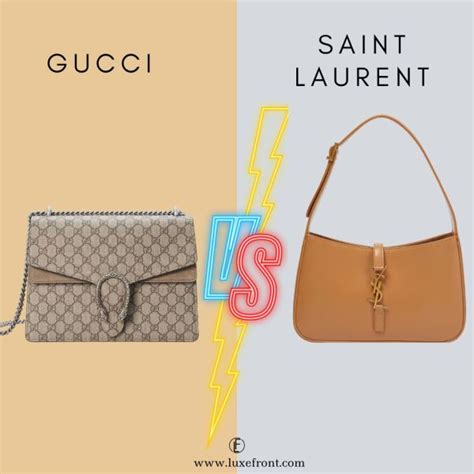 meglio gucci o yves saint laurent|ysl vs gucci tote.